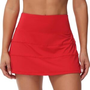 Red Athletic Skort